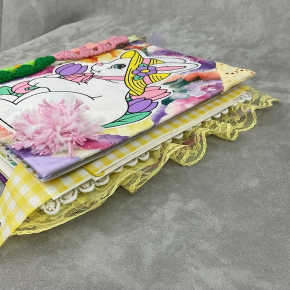 Handmade bunny Easter junk journal (semi bare style) with lots vintage ephemera - Picture 7 of 16